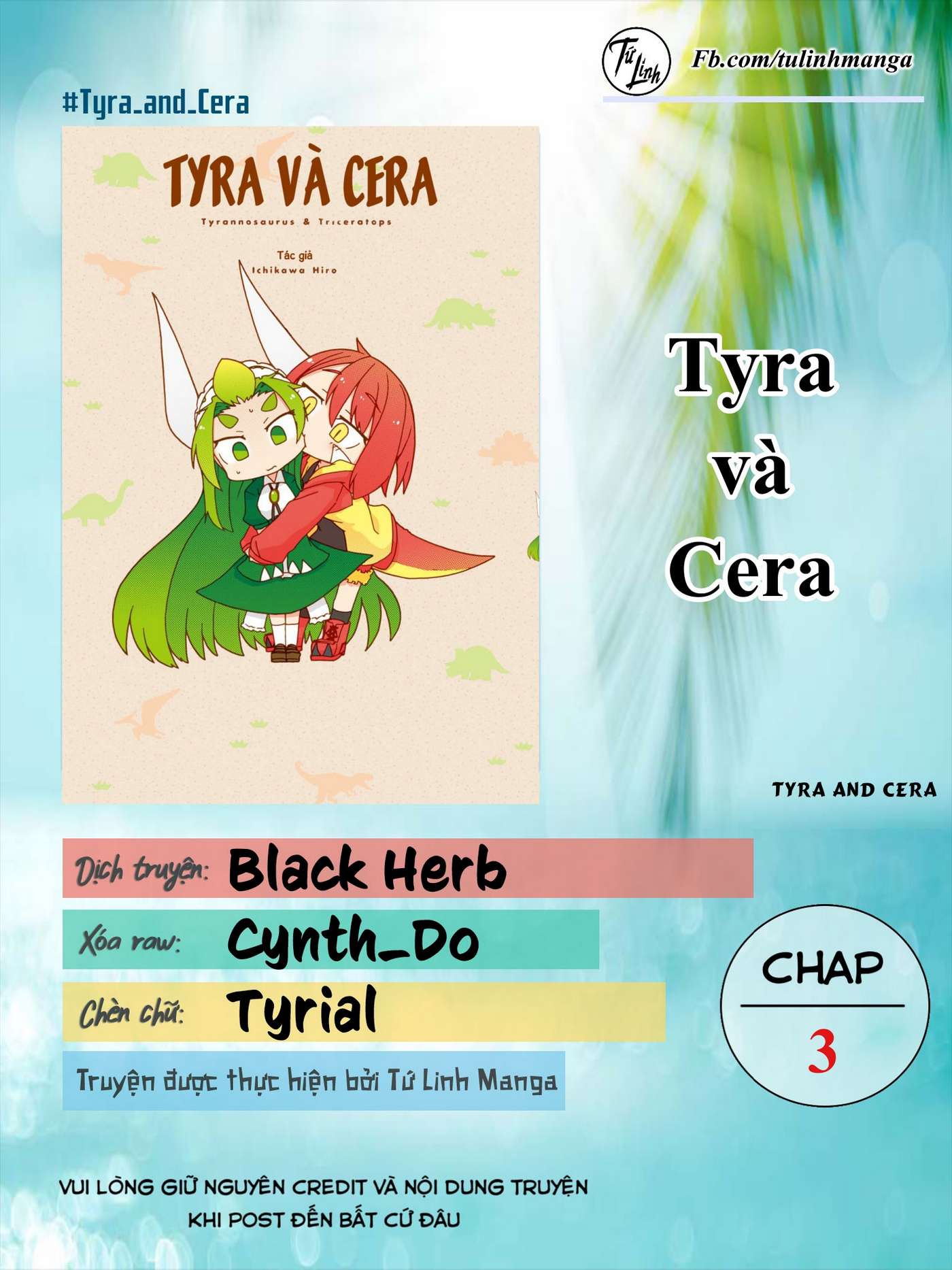 Tyra Và Cera ( Tyrannosaurus & Triceratops ) - Trang 1