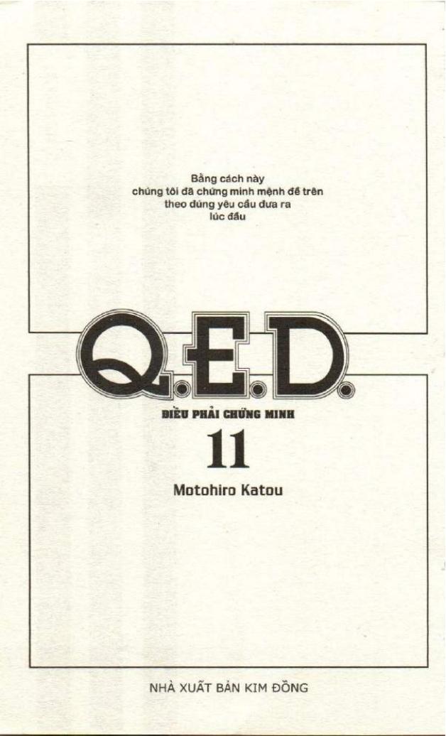 Q.e.d - Điều Phải Chứng Minh - Trang 1