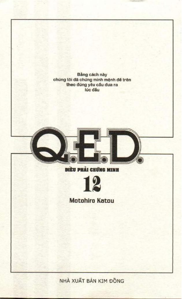 Q.e.d - Điều Phải Chứng Minh - Trang 1