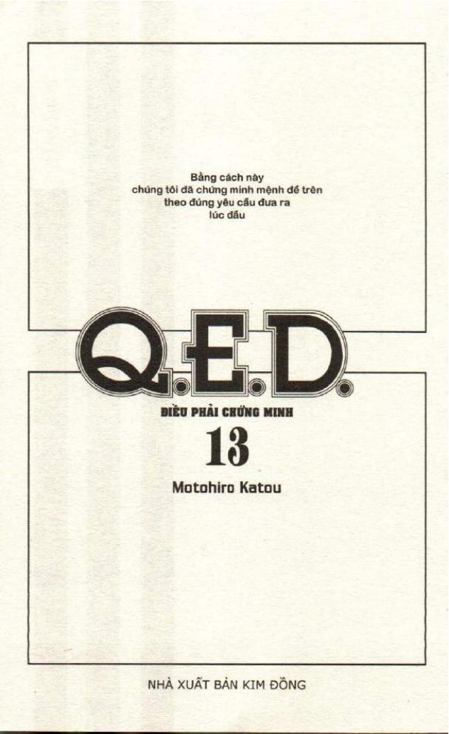 Q.e.d - Điều Phải Chứng Minh - Trang 1