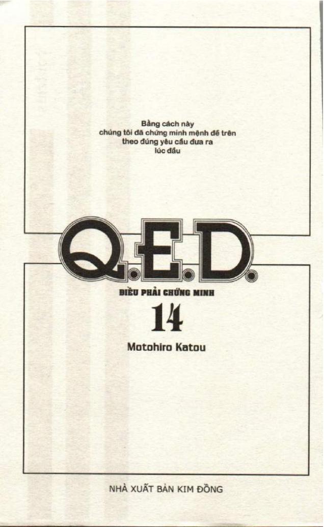 Q.e.d - Điều Phải Chứng Minh - Trang 1