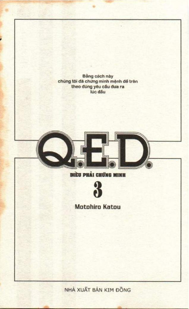 Q.e.d - Điều Phải Chứng Minh - Trang 1