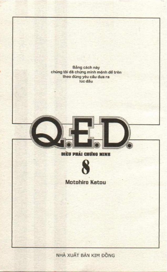 Q.e.d - Điều Phải Chứng Minh - Trang 1