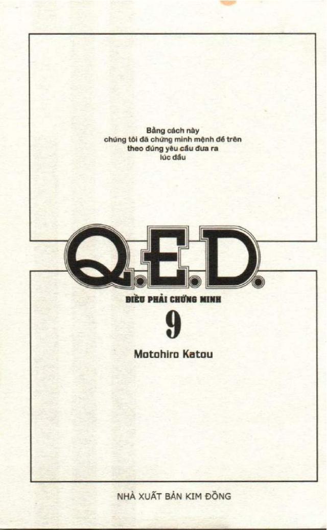 Q.e.d - Điều Phải Chứng Minh - Trang 1