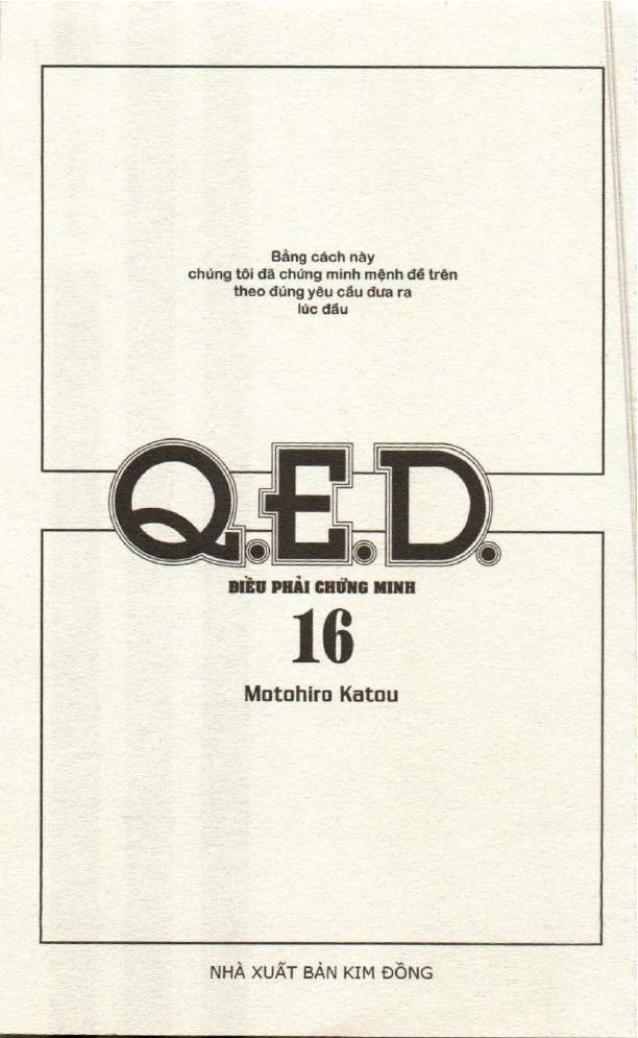 Q.e.d - Điều Phải Chứng Minh - Trang 1