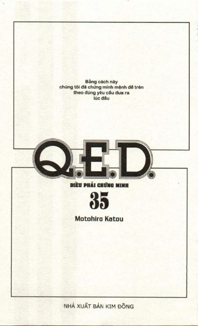 Q.e.d - Điều Phải Chứng Minh - Trang 1