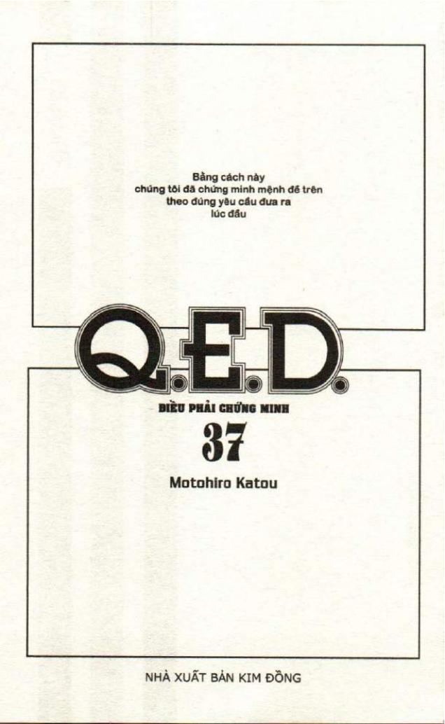 Q.e.d - Điều Phải Chứng Minh - Trang 1