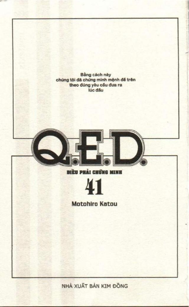 Q.e.d - Điều Phải Chứng Minh - Trang 1