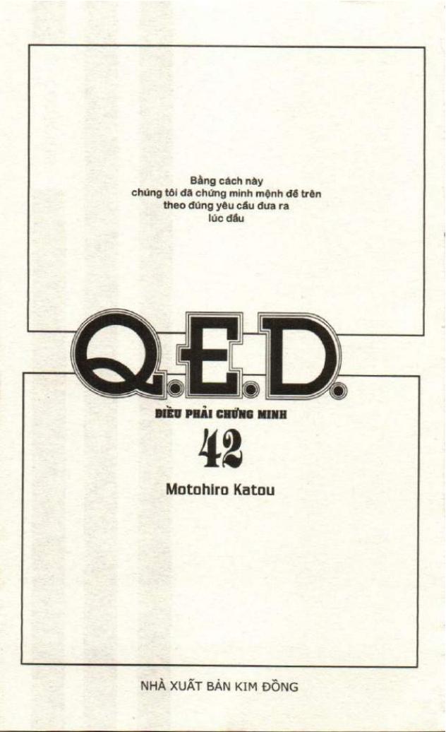 Q.e.d - Điều Phải Chứng Minh - Trang 1