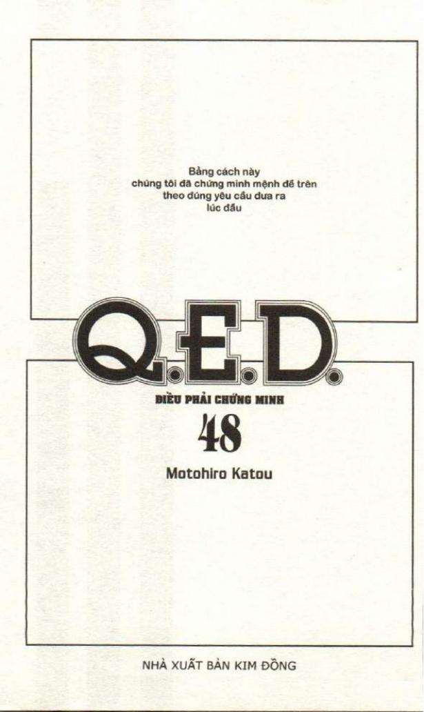 Q.e.d - Điều Phải Chứng Minh - Trang 1